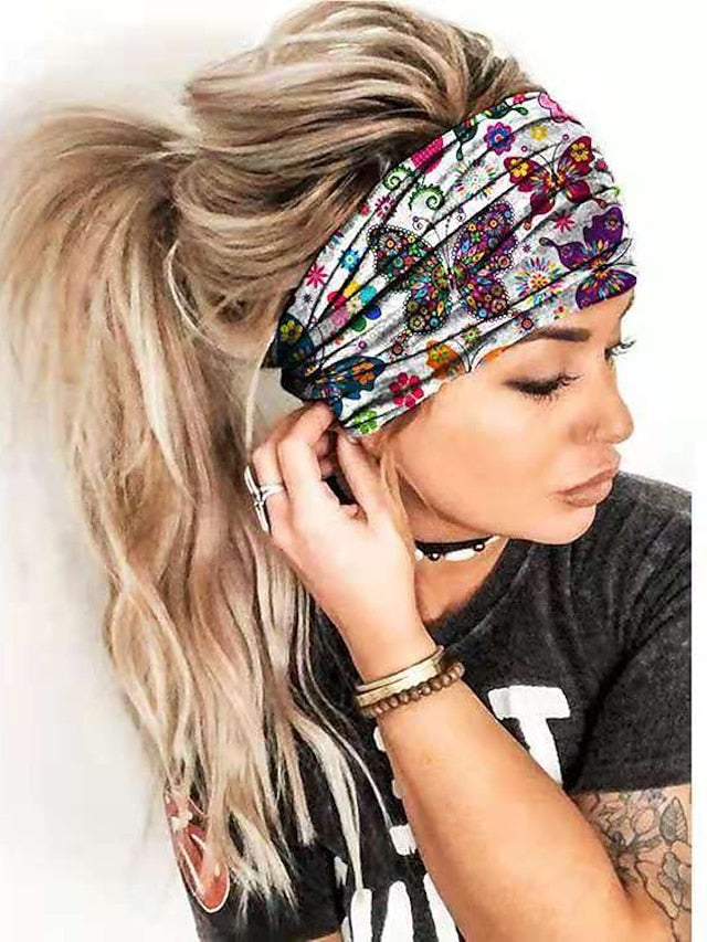 1pc Girls' Headbands Headband For Daily Flower Classic Fabric 1 2 3 for Women