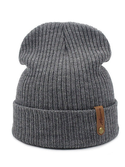 Hat Beanie / Slouchy Winter Hats Green Black Blue Outdoor Street Dailywear Knit Letter Windproof Comfort Warm for Women