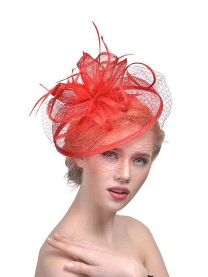 Hair Clip Party Party Solid Color Headwear / Black / Yellow / Red / Blue / Purple for Women