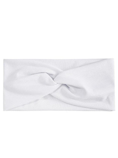 amazon candy color cross hairband women sports headband yoga sweat absorbing stretch bandana headband fashion headwear for Women