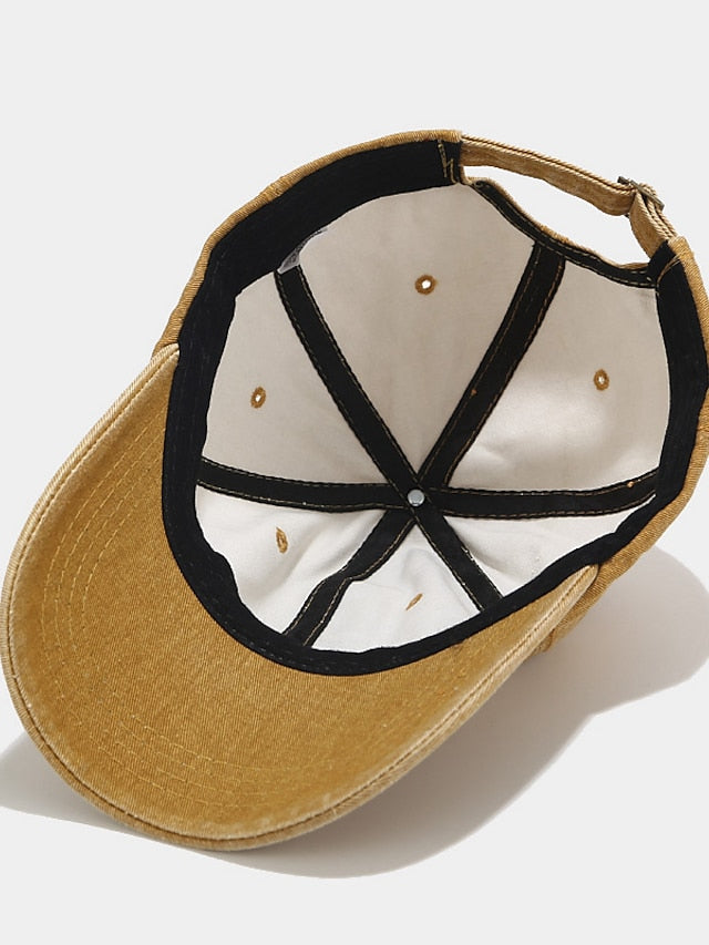 1pcs Embroidery Plain Baseball Hats Washed Cotton Cap For Men Women Adjustable Snapback Caps Baseball Cap Letter Dad Hat for Women