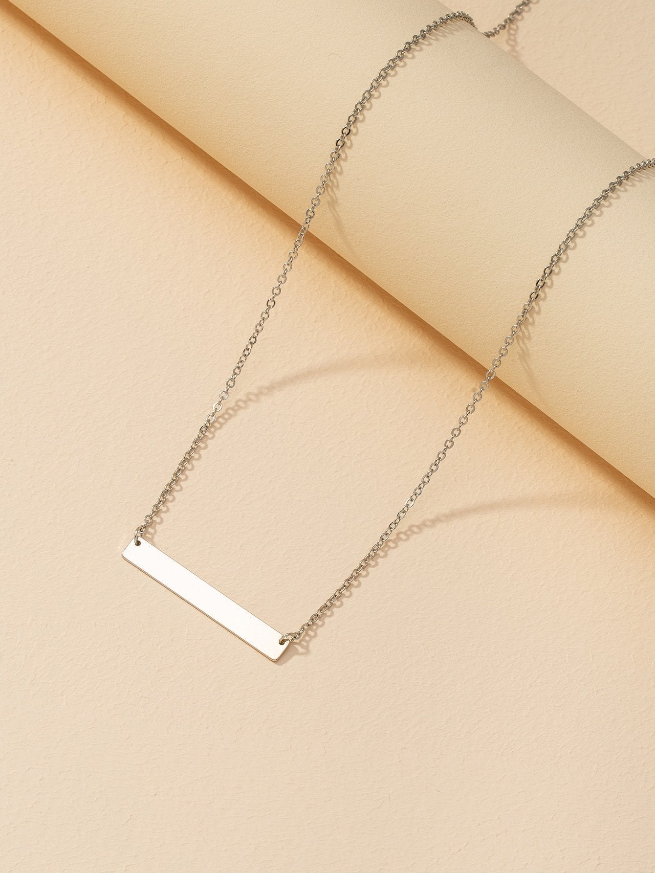 Gold Geometric Charm Necklace for Women