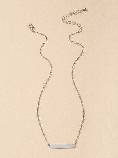 Gold Geometric Charm Necklace for Women