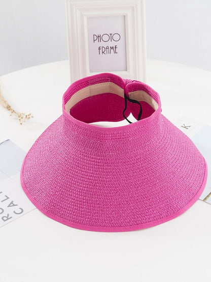 14 Colors Summer Folding Empty Top Hat Straw Hat Sun Hat Beach Hat Sunshade Sun Hat Panama Men's Straw Hat for Women