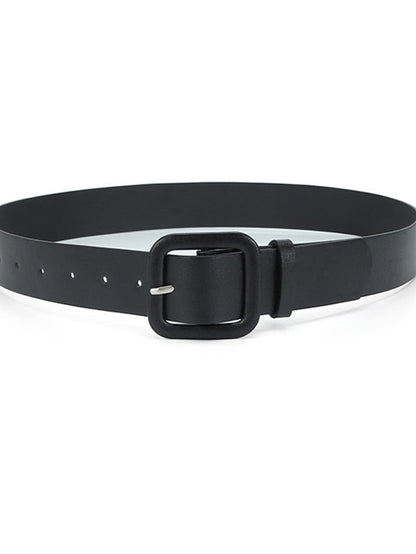 Unisex PU Buckle Belt PU Leather Prong Buckle Plain Classic Casual Party Work Violet Black Pink Brown for Women