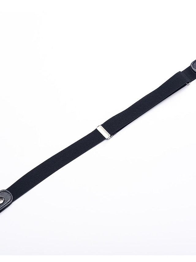 Clear Belt Nylon Steel Buckle Plain Casual Work Daily Black White Blue Coffee for Women
