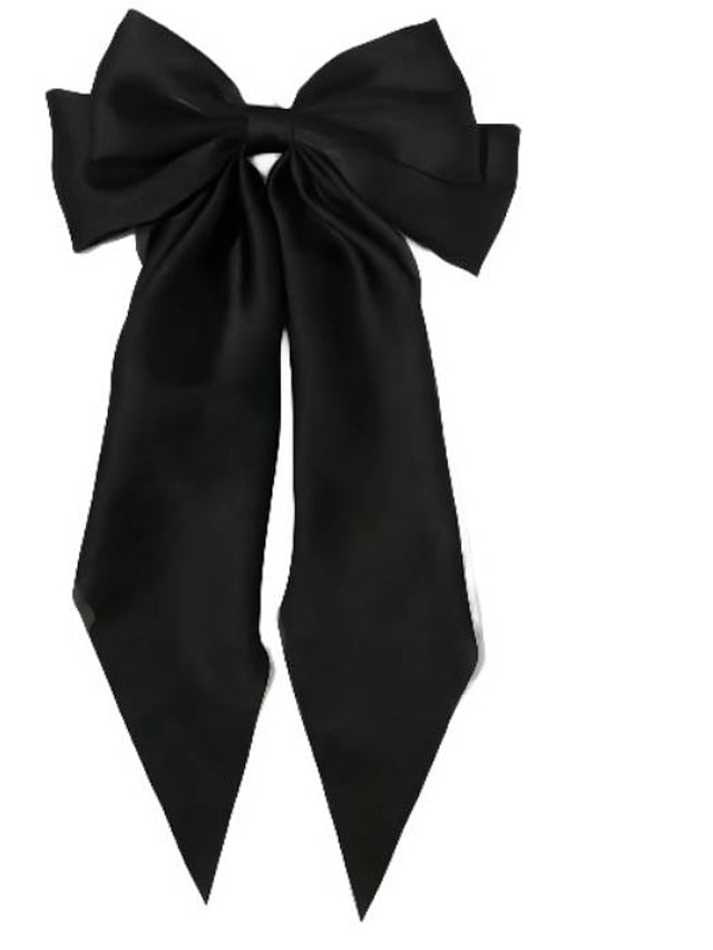 1 PC Big Hair Bows for Women 6 inch Cute Hair Clips Bows Clips for Girls Ribbon Hair Barrettes Satin Polished Bowknot Hair Accessories for Women Ladies for Women