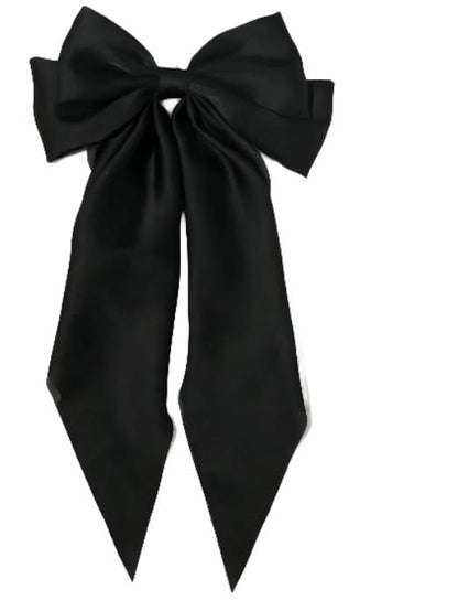 1 PC Big Hair Bows for Women 6 inch Cute Hair Clips Bows Clips for Girls Ribbon Hair Barrettes Satin Polished Bowknot Hair Accessories for Women Ladies for Women