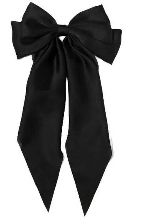 1 PC Big Hair Bows for Women 6 inch Cute Hair Clips Bows Clips for Girls Ribbon Hair Barrettes Satin Polished Bowknot Hair Accessories for Women Ladies for Women