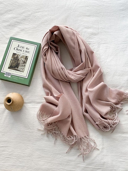 Shawls & Wraps Party Black Scarf Pure Color / Basic / Green / Khaki / Fall / Winter for Women