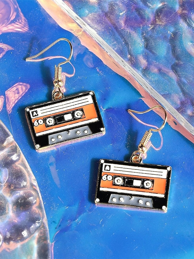 European and n creative tape earrings geometric creative antique earrings exaggerated accessories for Women