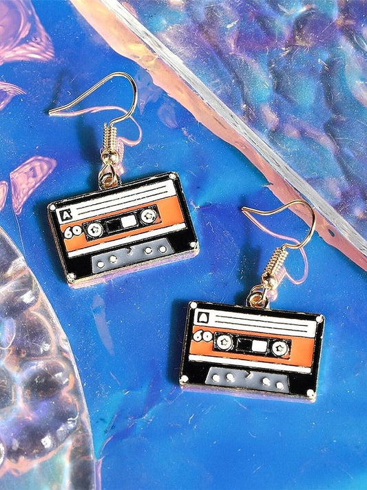 European and n creative tape earrings geometric creative antique earrings exaggerated accessories for Women