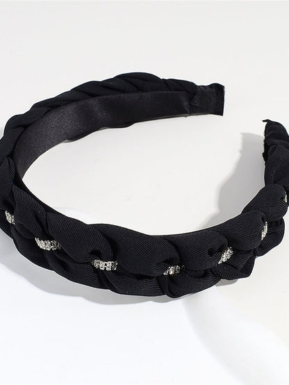 1PC Headbands Reinstone Headband For Daily Holiday Fabric Black for Women