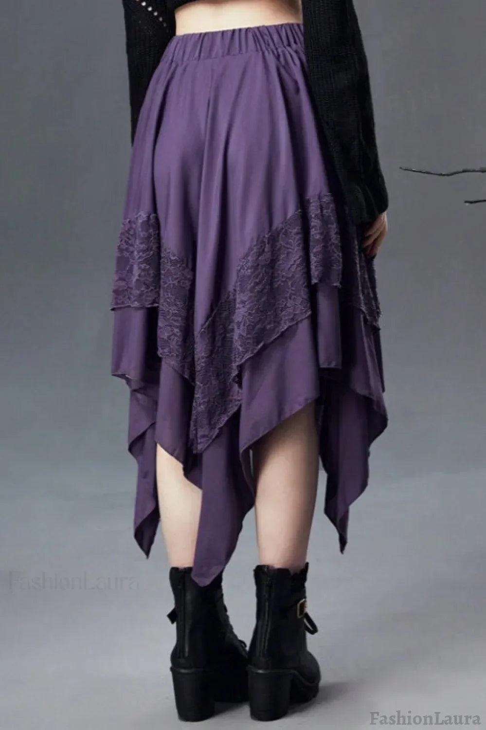 Halloween Gothic Punk Lace Skirt