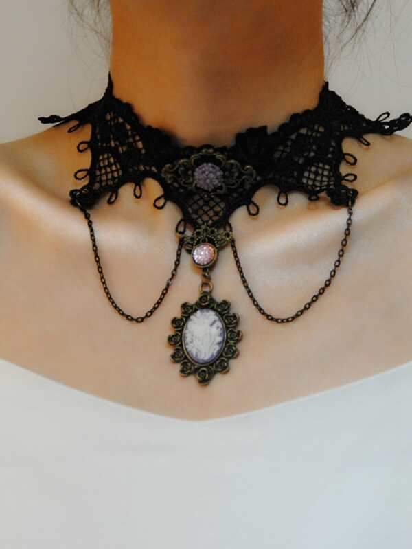 Halloween Lace Choker for Women