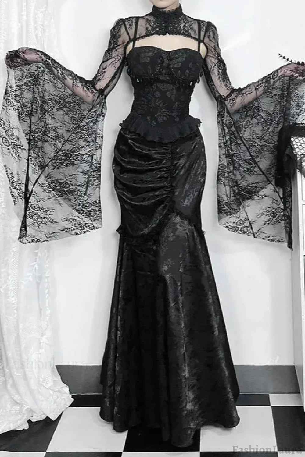 Halloween Pleated Gothic Skirt