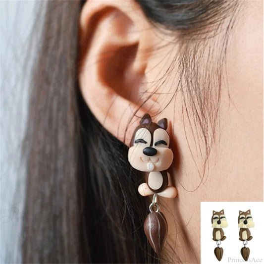 Handcrafted 3D Animated Polymer Clay Earring
