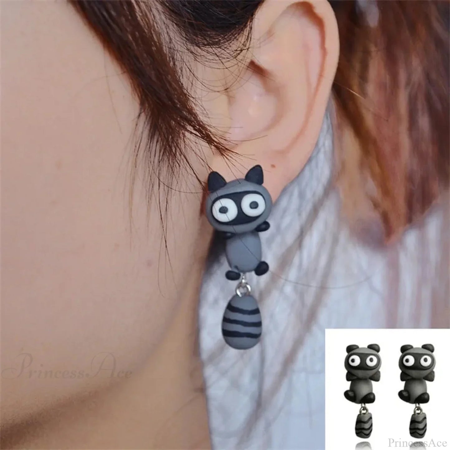 Handcrafted 3D Animated Polymer Clay Earring
