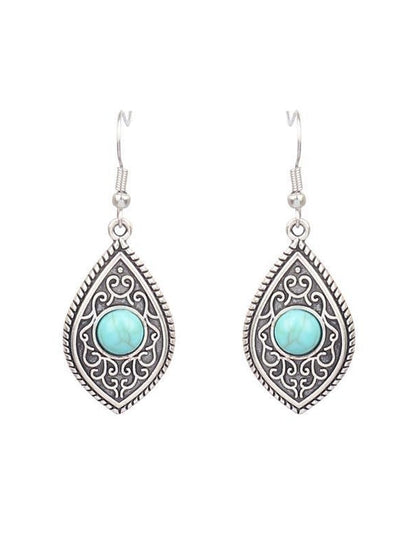 1 Pair Hanging Earrings For Daily Alloy Classic Totem Series for Women