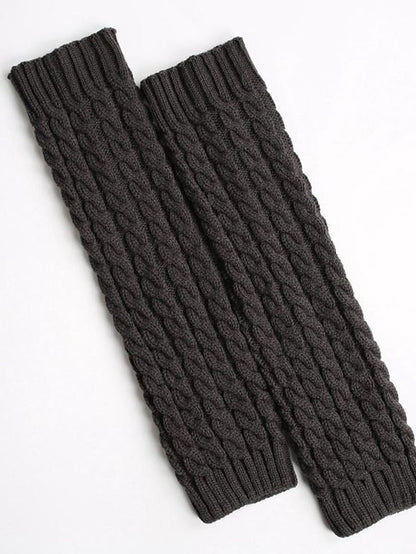Leg Warmers Boot Cuffs Home Work Daily Solid Color Polyester Spandex Basic Casual Classic Warm Casual 1 Pair for Women