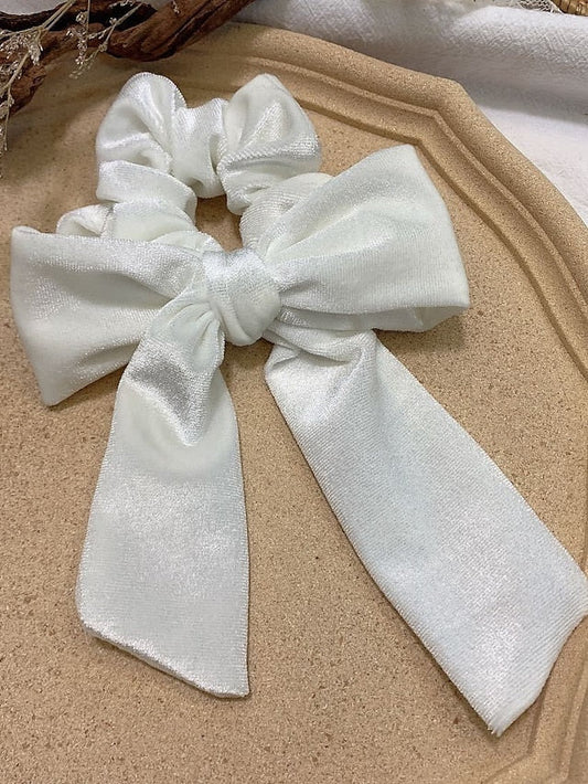 1 Pcs Hair Scrunchies Bowknot Velvet Elastics Hair Bands Scrunchy Hair Rope Ties Hair Bow Ponytail Holder Accessories for Women Girls for Women