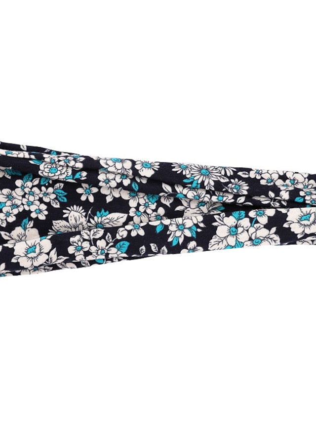 europe and the united states cross-border fashion sports hairband yoga bundle sweat-absorbing headband new ladies wide-brimmed printed headwear for Women