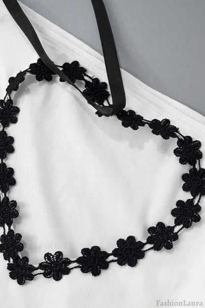 Heart Cutout Gothic T-Shirt
