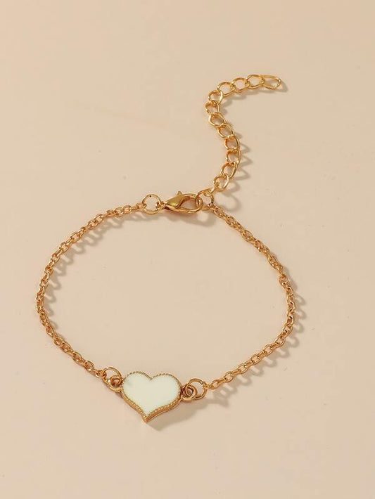 Heart Decor Chain Bracelet for Women