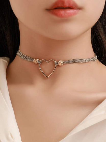 Heart Decor Choker for Women