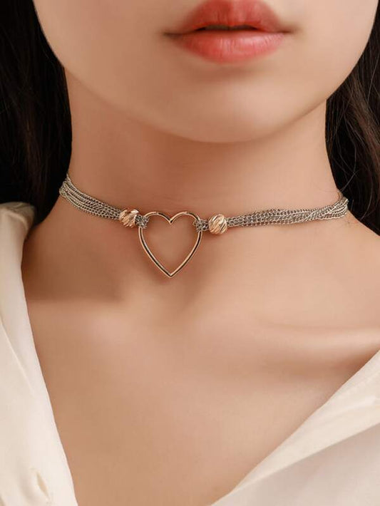 Heart Decor Choker for Women