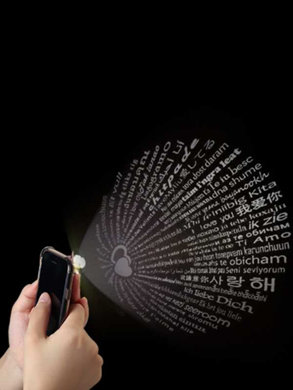 Heart Pendant Projection Necklace for Women