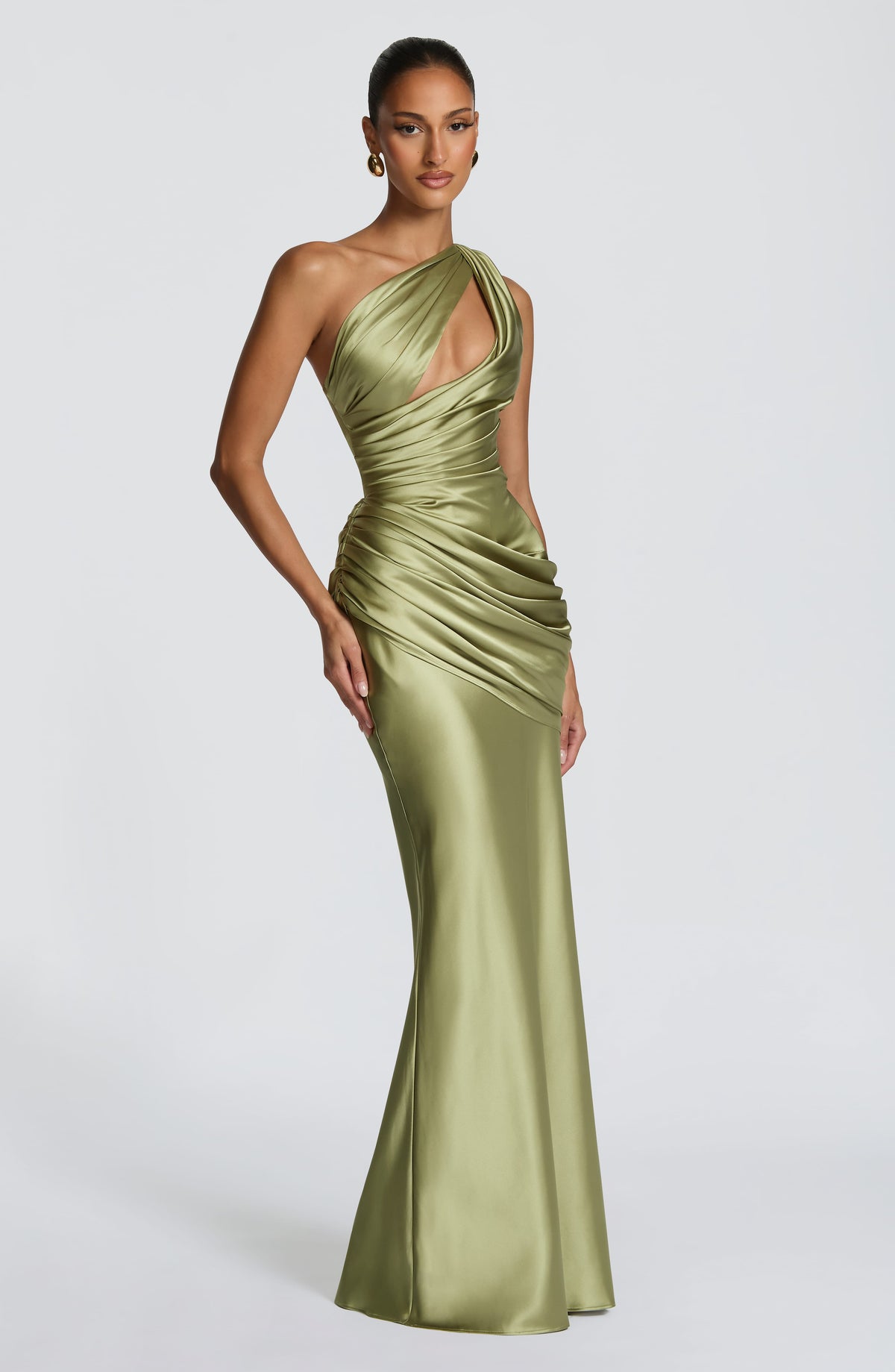 Helena Cutout Plunge Maxi Dress