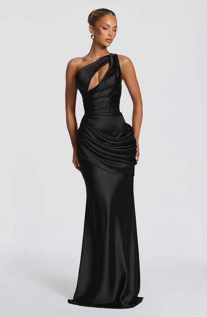 Helena Cutout Plunge Maxi Dress