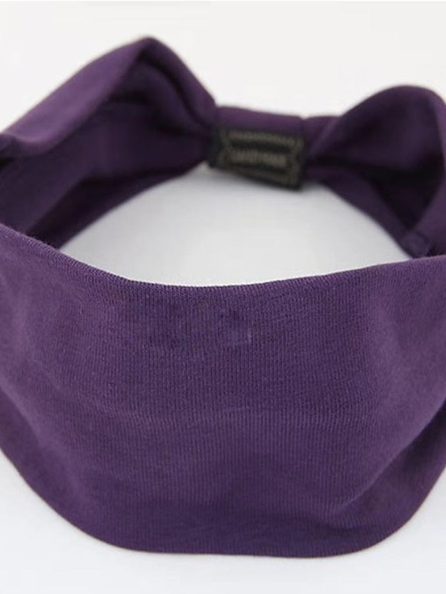 1pc Headbands Bandana Hair Scarf For Street Gift Holiday Head Classic Fabric Black Gray Purple for Women