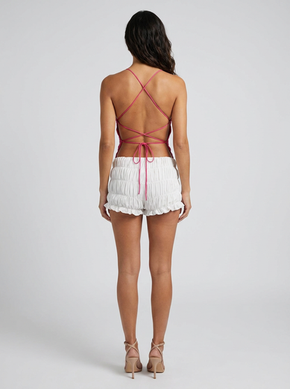 Priya Floral Plunge Top
