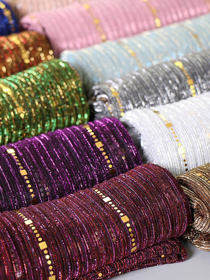 Plain Color Slide silk crumpled silver silk Hijab Headband Female Islamic Head Cover Wrap for Women Muslim Hijabs Hair Scarves for Women