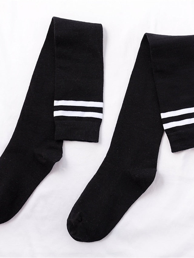 Stockings Party Gift Daily Plaid Polyester Acrylic Fibers Casual Classic Casual / Daily 1 Pair for Women