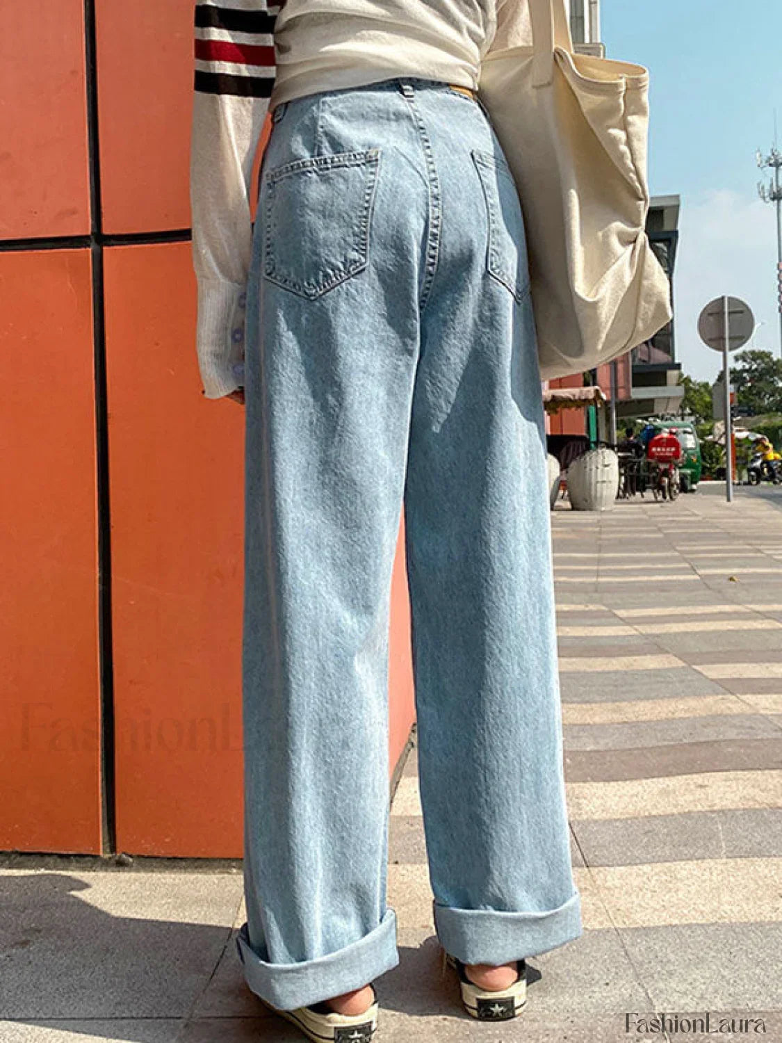 High Waist Baggy Boyfriend Jeans