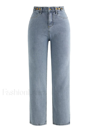 High Waist Baggy Boyfriend Jeans