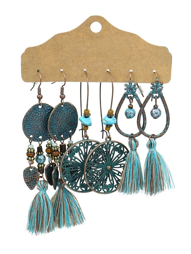 Earrings Vintage Party Flower Earring / Spring / Summer / Fall / Winter / Silver for Women