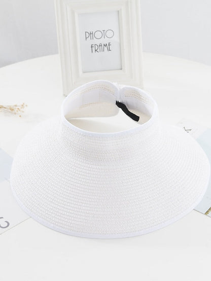 14 Colors Summer Folding Empty Top Hat Straw Hat Sun Hat Beach Hat Sunshade Sun Hat Panama Men's Straw Hat for Women