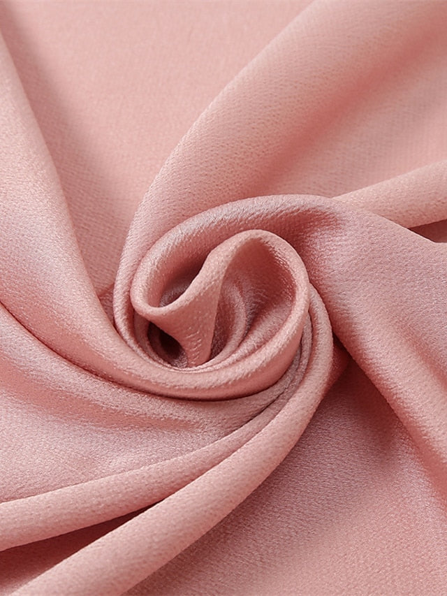 Crinkle Satin Hijab for Muslim Women Crepe Plain Shawl Wrinkle Solid Long Turban Islam Headscarf Solid Color Head Wrap Fashion for Women