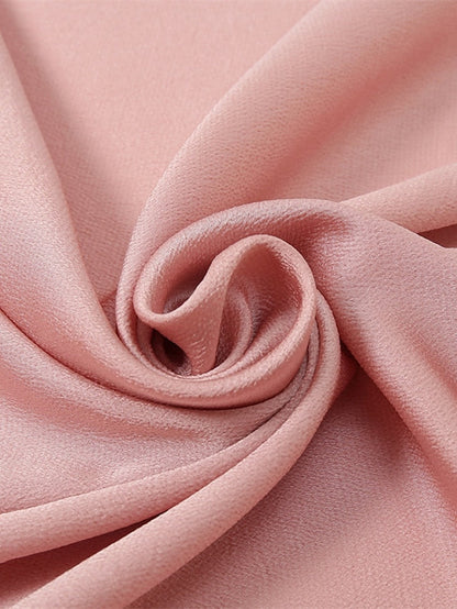 Crinkle Satin Hijab for Muslim Women Crepe Plain Shawl Wrinkle Solid Long Turban Islam Headscarf Solid Color Head Wrap Fashion for Women