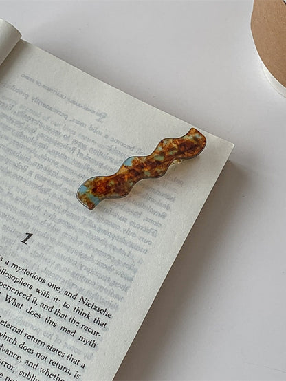 1PC Girls' Hair Hair Claw Various Hair Clip  Aliya&K 8 Pack For Women Girls Hair Claw Clips Matte Gold Crystal Hair Claws Acetic Acid Hair Clips for Women