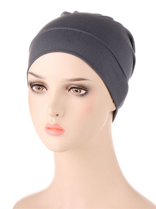 Full Cover Inner Hijab Caps Muslim Turban Hat Islamic Head Scarf Underscarf Bonnet India Hat Muslim Headdress Turbante for Women