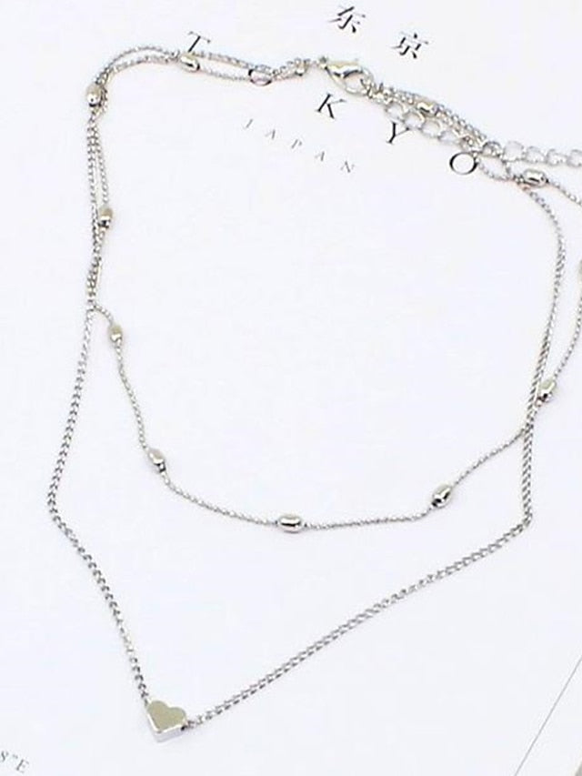 necklace Chic & Modern Fashion Street / Multilayer Layered Heart Choker Necklaces/ Dailywear / Spring / Summer / Fall / Winter for Women
