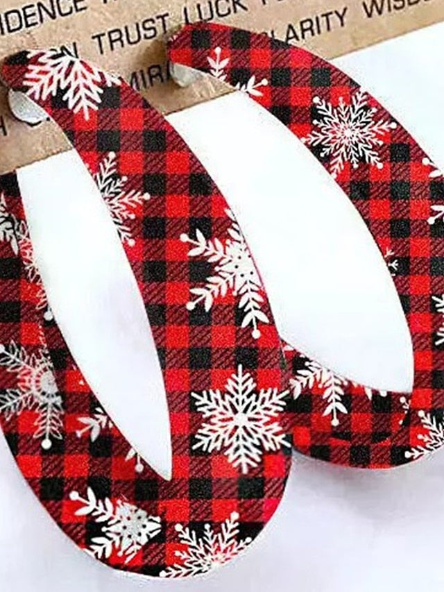 Earrings Casual Street Plaid Earring for Women