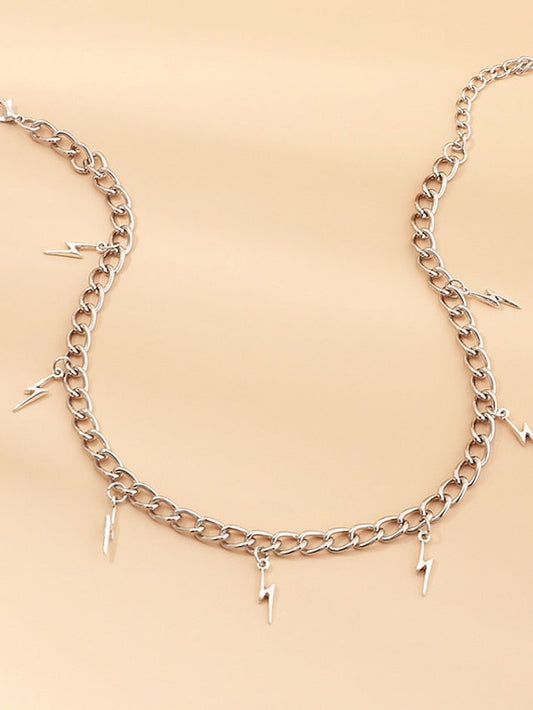 1pc Pendant Necklace Necklace For Anniversary Street Masquerade Chrome Classic Lightning for Women