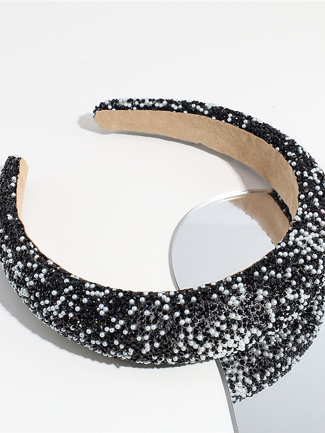 1PC Headbands Headband For Daily Glitter Synthetic Silver Silver grey Black for Women