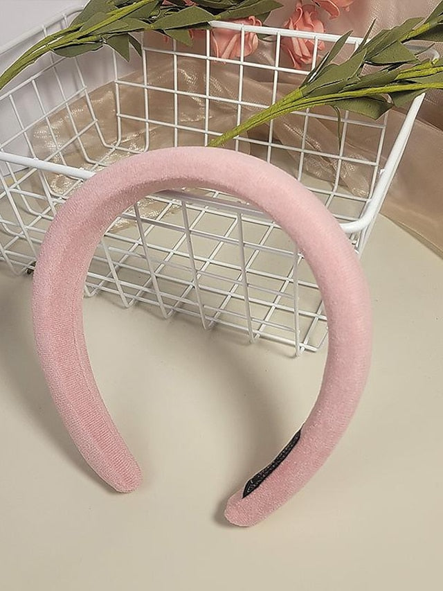 1PC Girls' Headbands Headband For Daily Classic Fabric 3# Rose Red 2#Beige 12# purple for Women